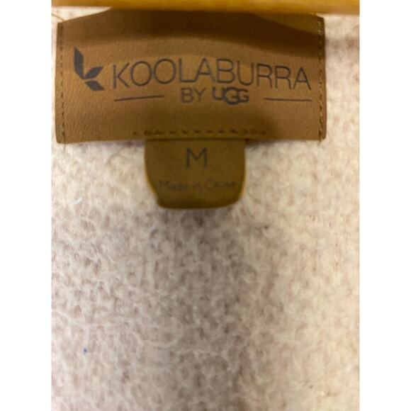 UGG By Koolaburra Pink 1/2 Zip Sherpa Fleece Pullover Sweatshirt Medium Winter - Picture 2 of 16